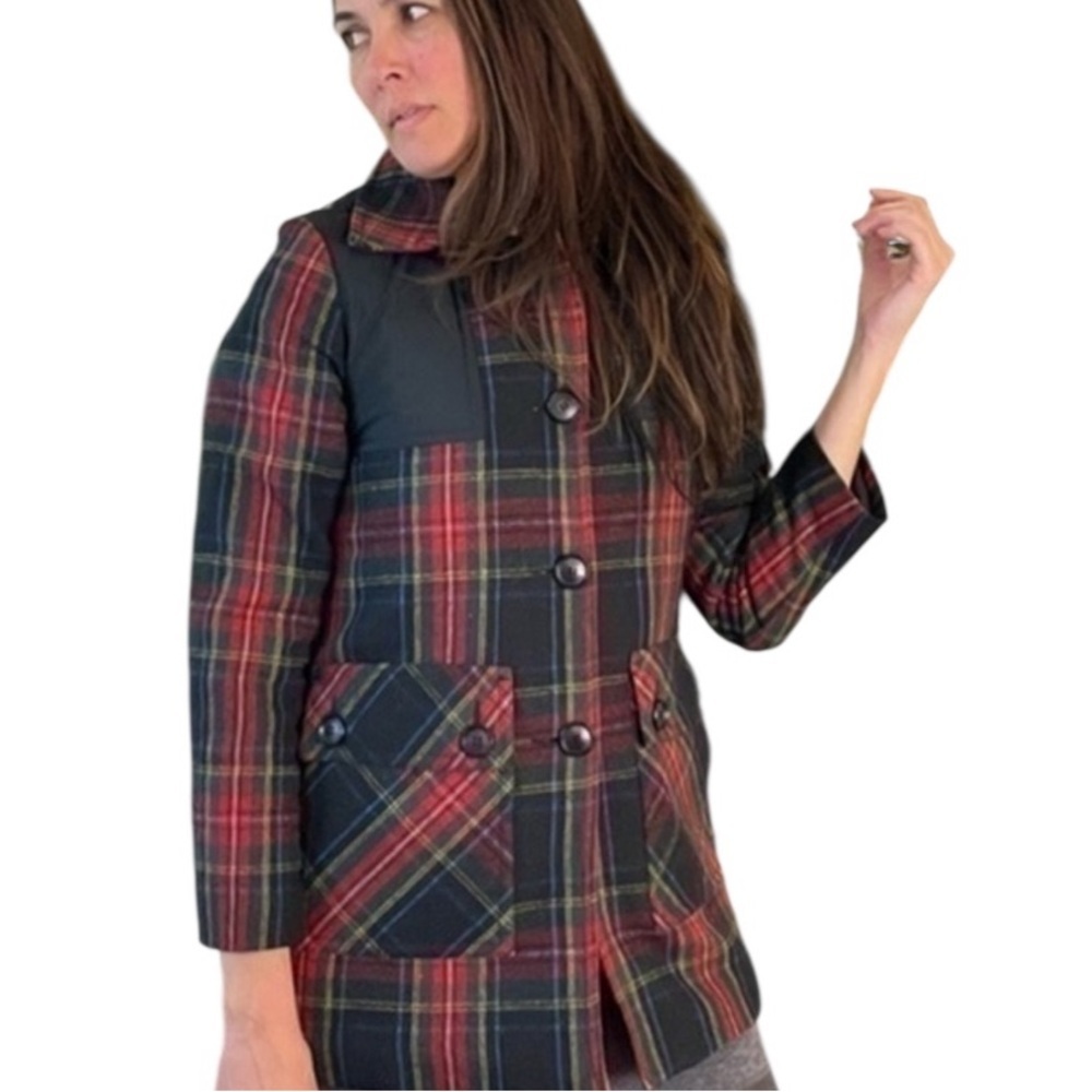 Pendleton Tartan quilted hooded jacket oversized NWOT